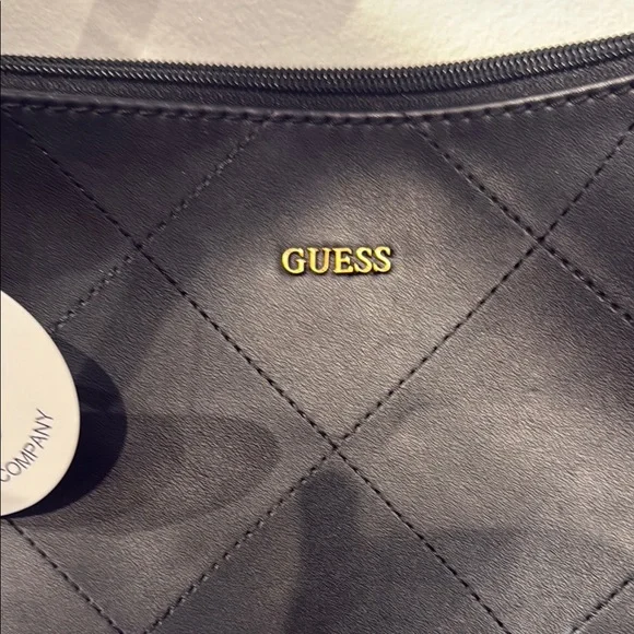 GUESS Black Women's Bag cheetah print liner quilted leather bag - Picture 2 of 8